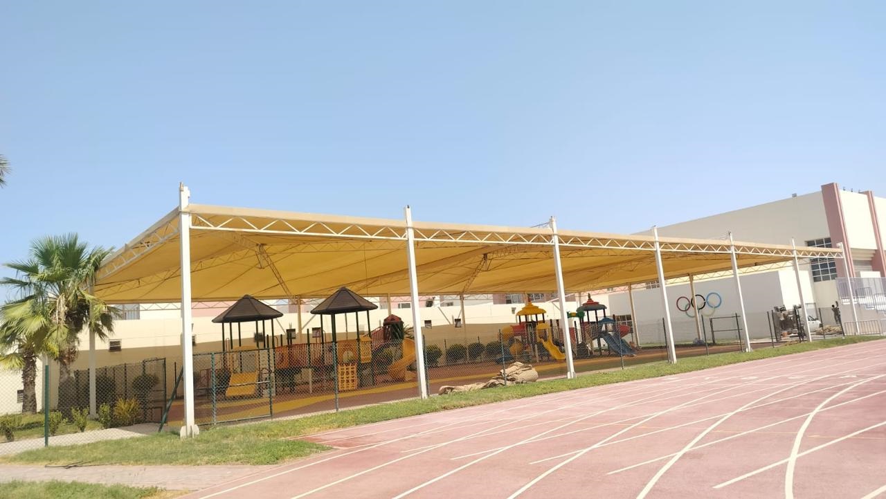 Canadian School  Kids Paly Area Shade